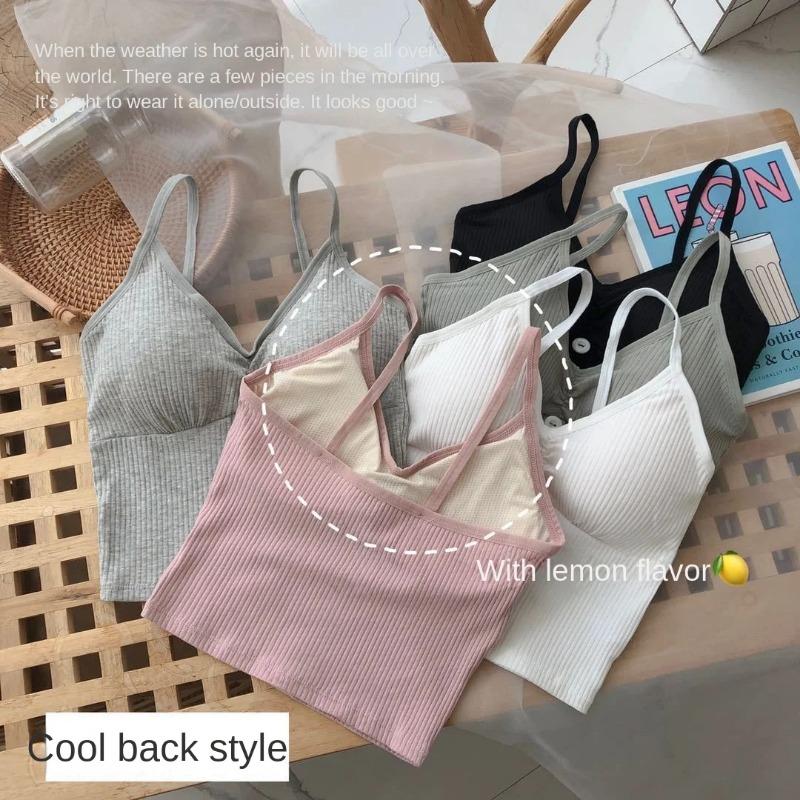 Summer Women Knitted Tank Top Sleeveless Strap Vest Sexy Female Knitting Solid Crop Top