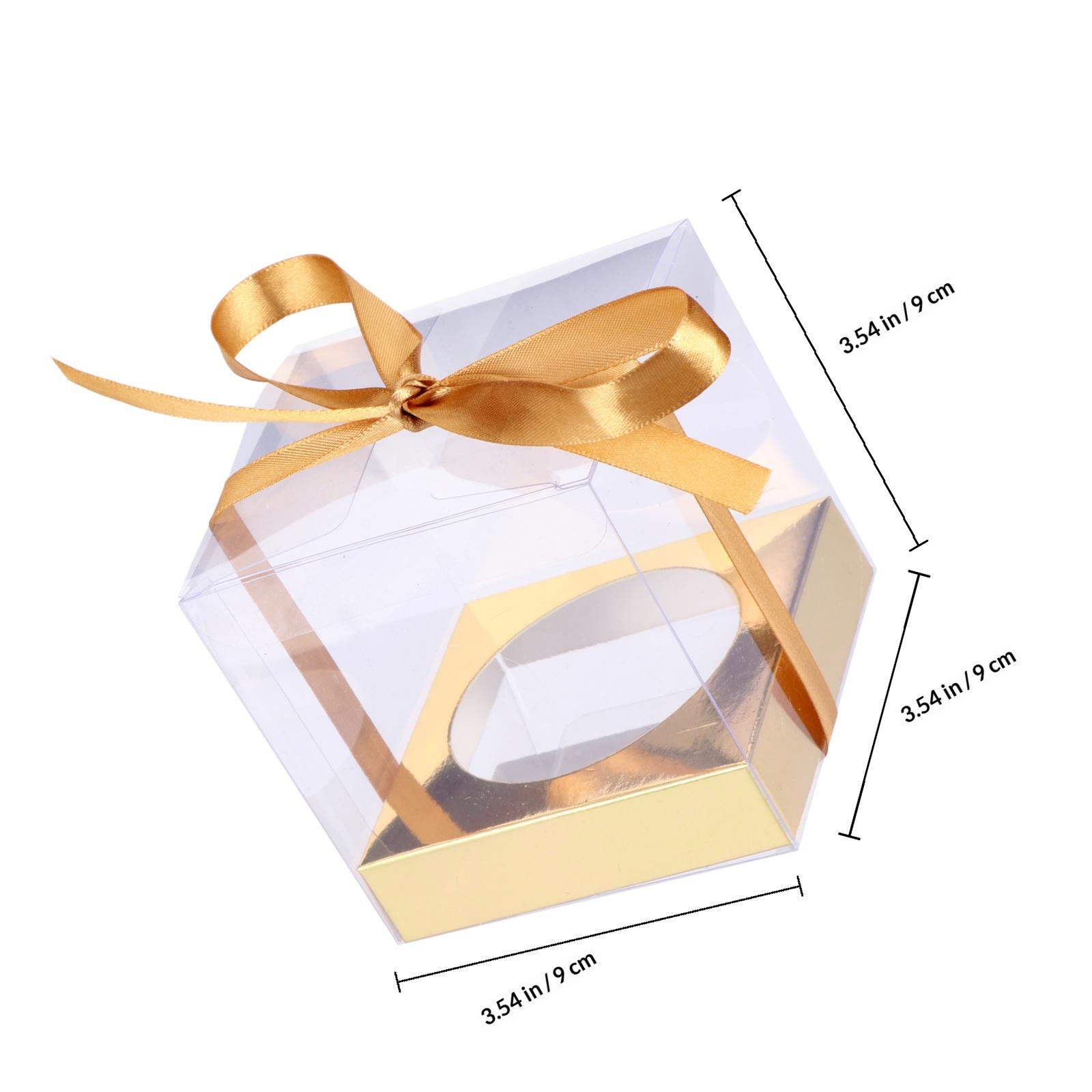 

12Pcs Versatile Bakery Boxes Perfect for Cakes Cupcakes and Muffins Transparent View Cake Box Transparent Cake Box золотистий