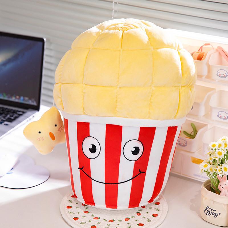 Cute Popcorn Plush Pillow Stuffed Animal Rabbit Cartoon Pp Cotton Short Plush Customized Gift