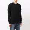 Stone Island 508A1 Stretch Wool Sweatshirt Black Men Streetwear 7515508A1-V0029