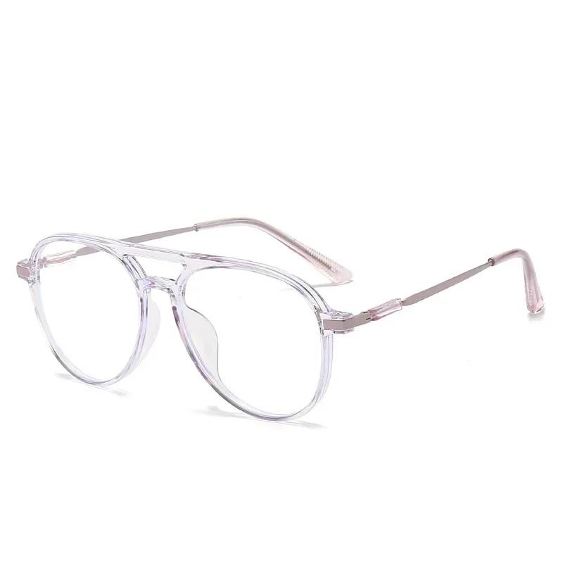High Definition Anti Blue Presbyopic Glasses Men Womens New Trend Reading Glasses Oversized Frame Double Beam Frame Far Sight