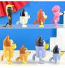 New Cute The Bruy Family Action Figure Cartoon Blueyed Bingo Model Doll Anime Toys For Kids Birthday Xmas Gift 8/12Pcs A Set