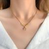 Halskette verblasst nicht Damen Sommer Intelligente Glückstasche Kleines Säckchen Liufu Perlenkette Damen Vielseitig Hochwertiger Titanstahl Schmuck