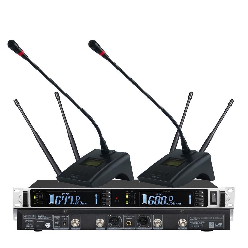 True Diversity Dual Wireless Conference Microphone