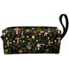Mushrooms Nature Makeup Bag For Women, Portable Cosmetic Bag Zipper Pouch Travel Toiletry Organizer Bag