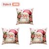 Festive Christmas Pillow Cover Decorative Cushion Case Holiday Sofa Accent Cover for Living Room Winter Holiday Party Home Decor