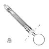 Dental Anesthetic Syringe SelfAspirating Stainless Steel Reusable Dental Syringe Accessory