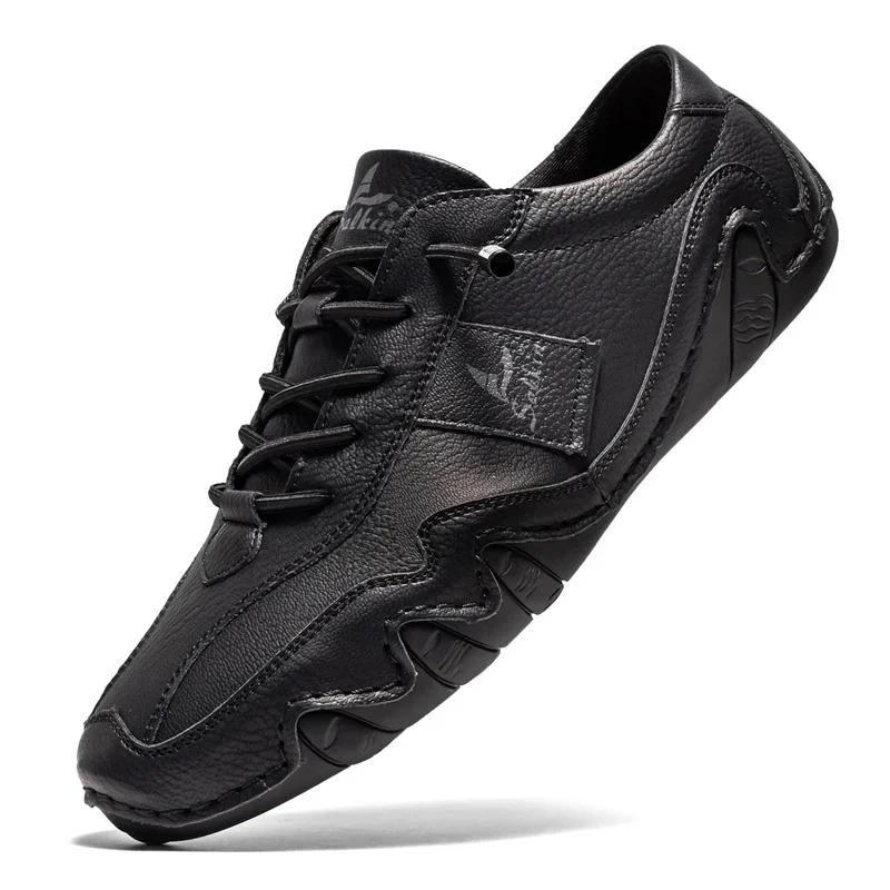 Mens Dress Shoes Genuine Leather Men Shoes Free Shipping and Cheap Original Leather Men's Sneakers Man Trend 2024 Low Price Shoe