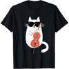 Lustiges Join The Dark Side Cellospieler Cellist T-Shirts Herren Baumwolle Humor Streetwear T-Shirt Kurzarm Unisex Lockere Kleidung