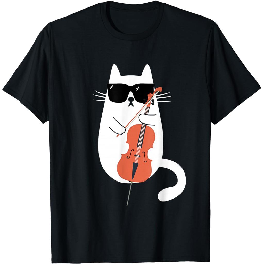 Lustiges Join The Dark Side Cellospieler Cellist T-Shirts Herren Baumwolle Humor Streetwear T-Shirt Kurzarm Unisex Lockere Kleidung