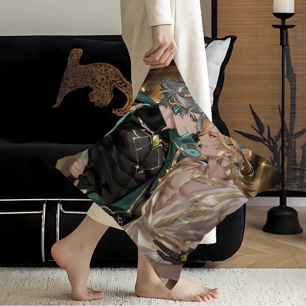 Genshin Impact Kaveh Alhaitham Lucky Dragon Pillow Cover Sofa Cushion Cover Home Room Decoration Children Gift