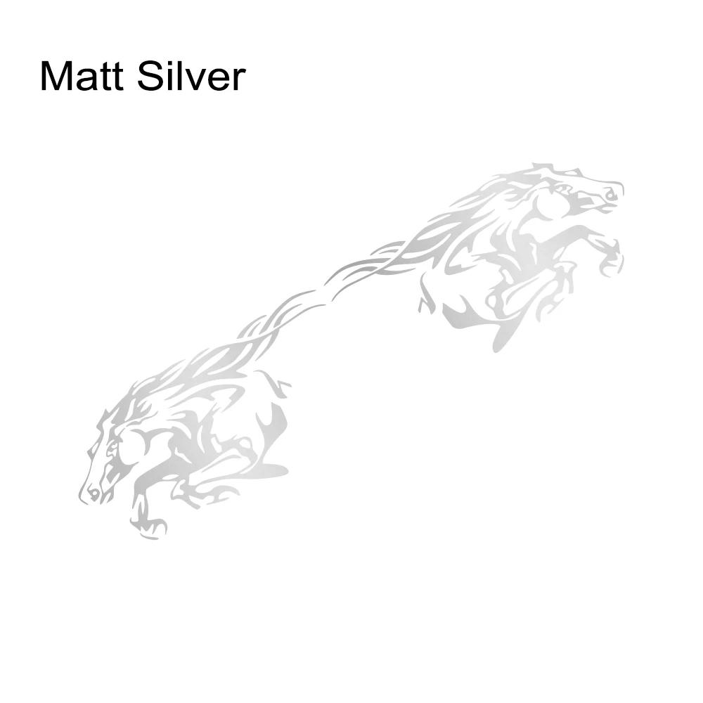 2 Stück Galoppierendes Pferd Aufkleber Auto Karosserie Seite Vinyl Aufkleber Dekoration LKW Transporter Pick-up Grafiken Wasserdicht Auto Dekor Zubehör