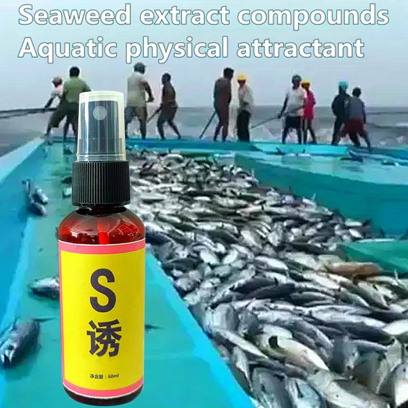 Esche da Pesca Attraenti 60ml Esca Liquida Attraente Odore Naturale Traina per Pesci Marini di Fiume d'Acqua Dolce Efficace Attira i Pesci