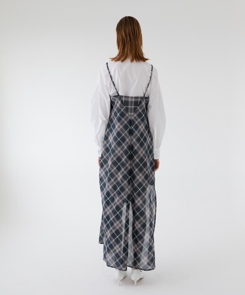 Asente Check Asymmetrical Dress
