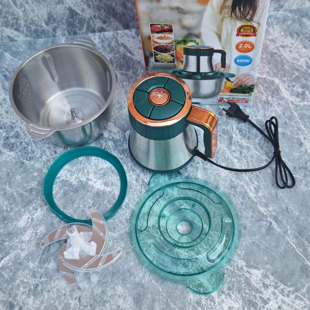 Stainless Steel Multifunctional 5-Speed Food Processor & Baby Food Maker, 2L Capacity