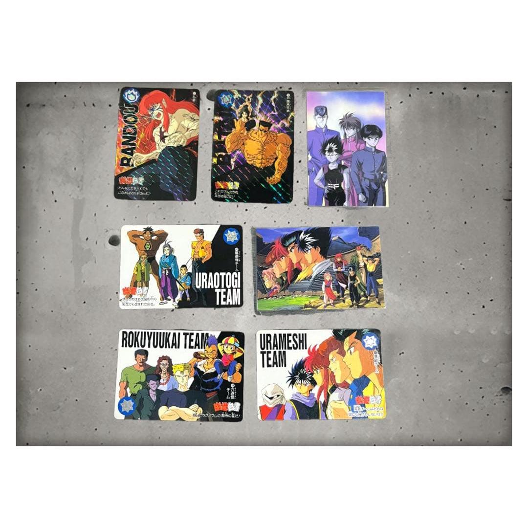 Used [At that time] Yu Yu Hakusho cards bulk sale set of 7