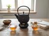 CAST IRON KETTLE 1.8L TEA INFuser + Warmer + Fork