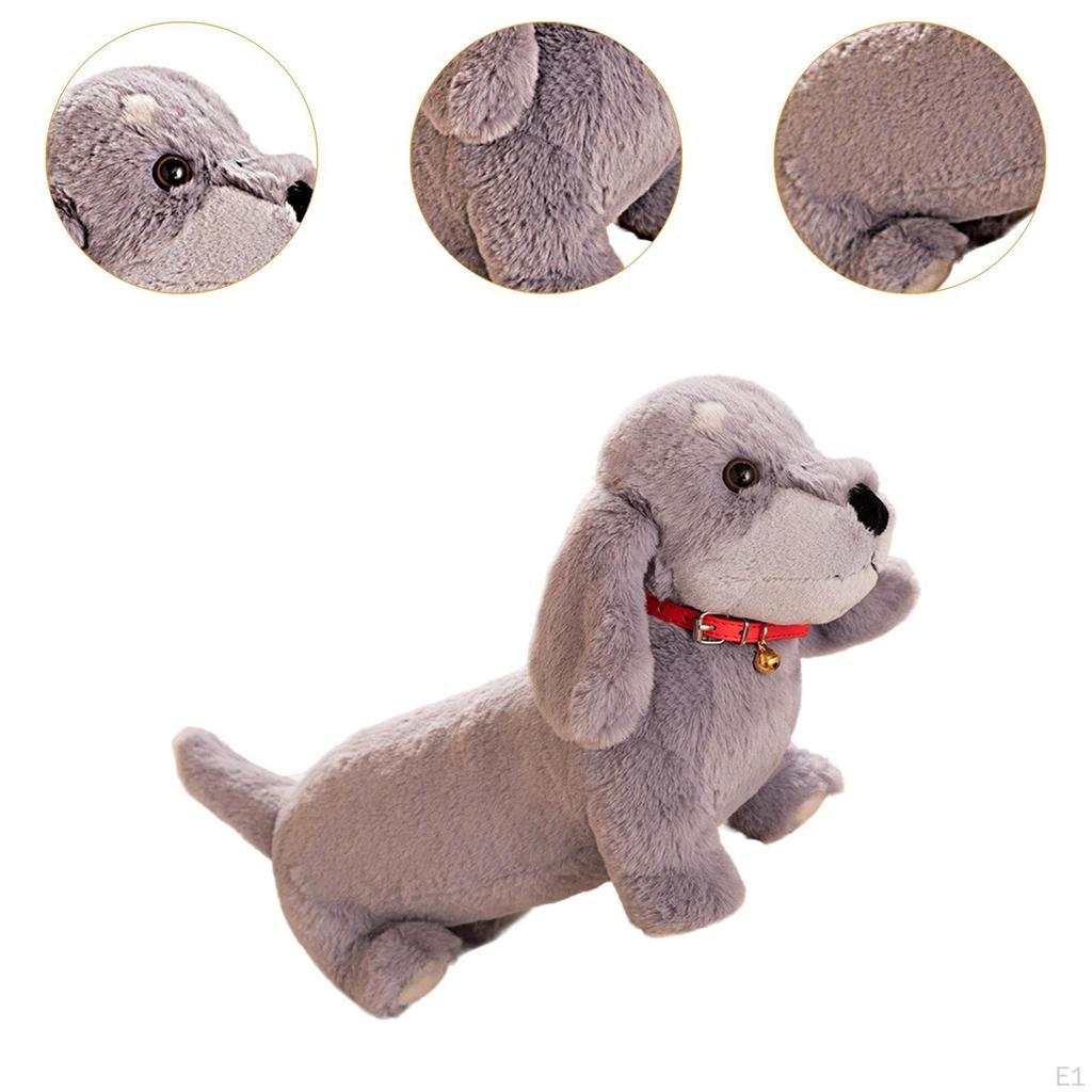 Cuddly Stuffed Toy Soft Plush Dog Doll Snuggling Kids Room Decor Puppy Animal