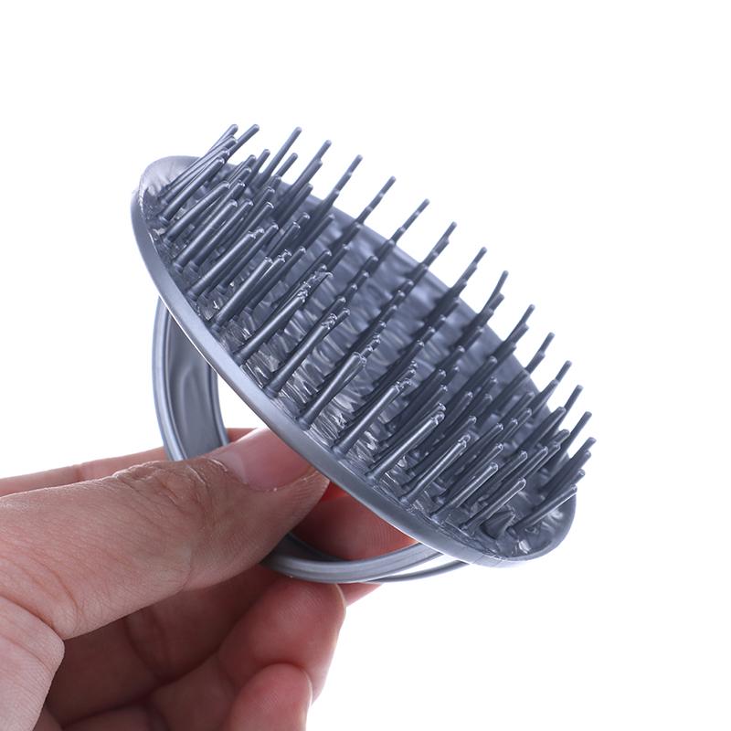 Shower Hair Shampoo Brush Comb Silicone Massage Scalp Anti-Skid Hairbrush Care