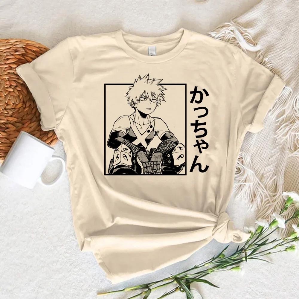 Bakugou My Hero Academia Comic Female T Shirt Women Manga T-shirts Woman Tshirt