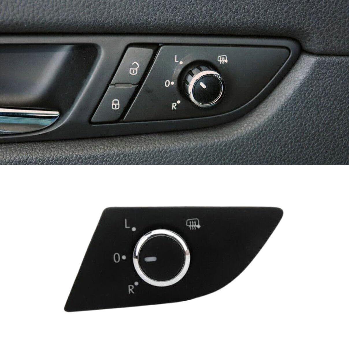 

Left Driver Mirror Switch Knob Heated 6 Pins for VW Volkswagen Passat 2012 2013 2014 2015 for Nissan Sentra 2013-2019 Replaces 561959565C