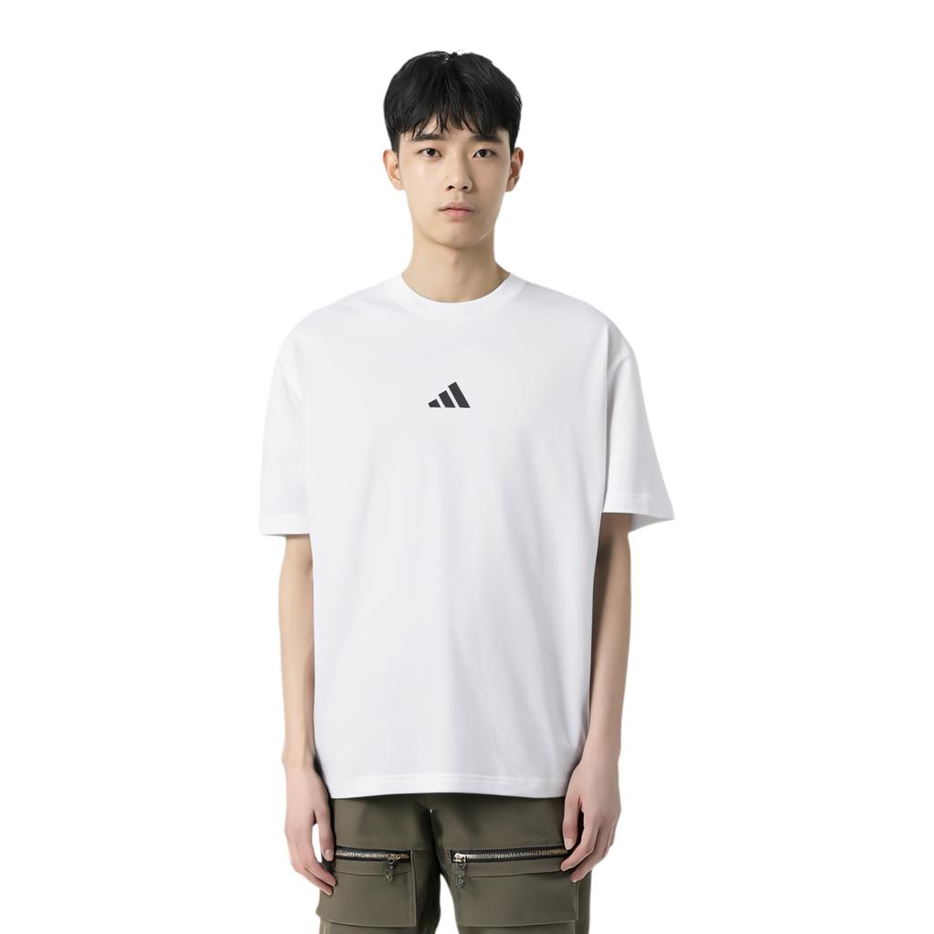 Adidas Essential T Shirt Men's White/Black JE6388