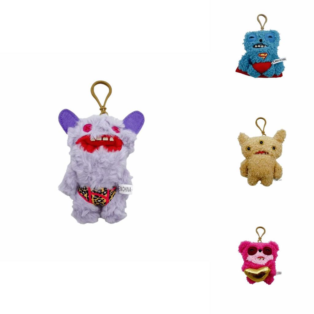 Portachiavi Peluche Mostro Fuggler Denti Grandi Con Imbottitura in Cotone PP Per Bambini e Collezionisti