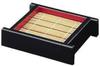 Fukui Craft Made In with Bamboo Blind Soba Noodles with Base Black with Red Plate, Japan, Lid, Design, (Small), Plate, Interior, 3-558-15