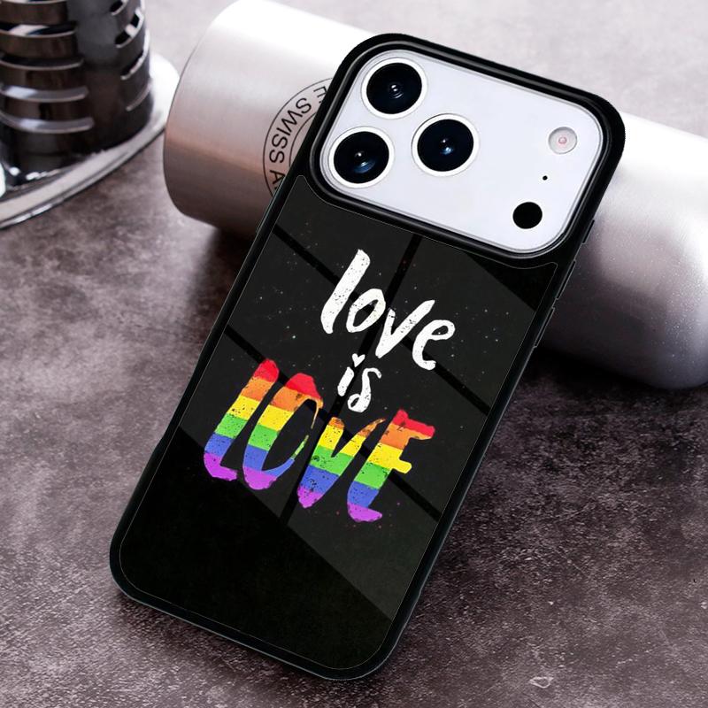 Rainbow Pride Phone Case for iPhone 17 16 15 Pro Max Air 14 13 12 11 Plus Shockproof Capa Cover