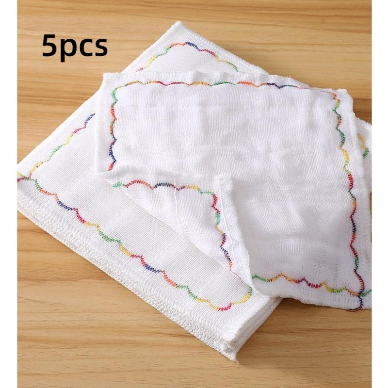 

5pcs Kitchen Dishcloth Tableware Household Cleaning Towels Dishcloth Kitchen Gadgets Multipurpose Towels for Home Hotel Kitchen 25 x25cm белый