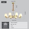 All-Copper American Style Chandelier: Country Retro Lighting for Living Room, Bedroom, Villa, or Dining Area