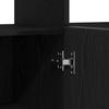 Sideboard in Black Oak Look 80 x 35 x 75 cm Engineered Wood