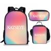 Luxury Popular Funny Novelty Kpop Katseye 3D Print 3pcs/Set pupil School Bags Laptop Daypack Backpack Lunch bag Pencil Case