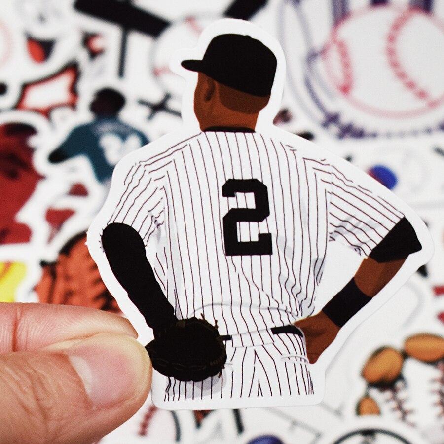 50 Stück Cartoon Baseball Aufkleber für Kinder Spielzeug Sport Aufkleber für Laptop Handy Koffer Skateboard JDM Motorrad Auto Aufkleber Pack