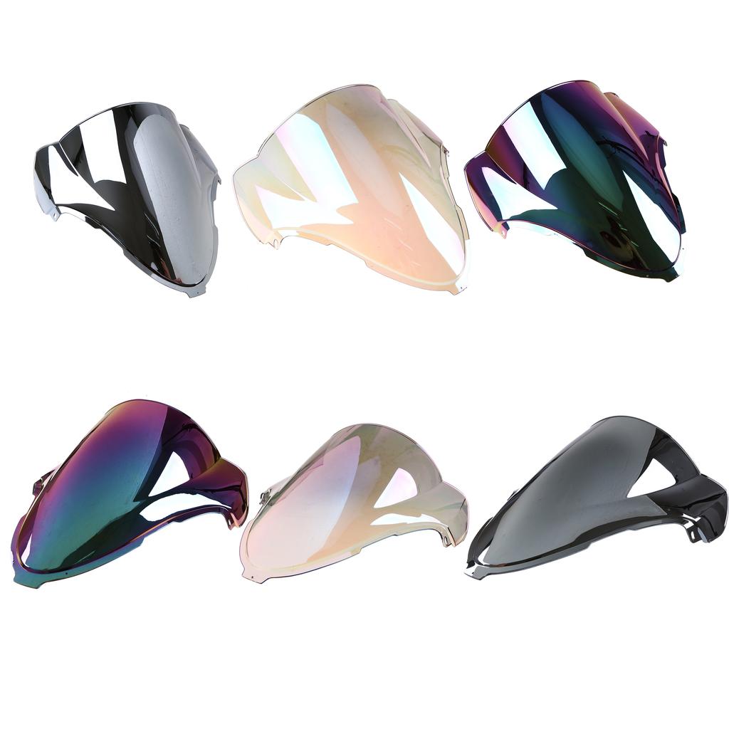 Motorcycle Windshield Double Bubble ABS Wind Deflector Multicolor Racing Wind Screen Fit for Suzuki Hayabusa GSXR1300 1996-2007