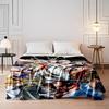 Epic Anime Warrior Group Print Blanket Flannel blanket for bedroom, living room, sofa, and nap sofas.