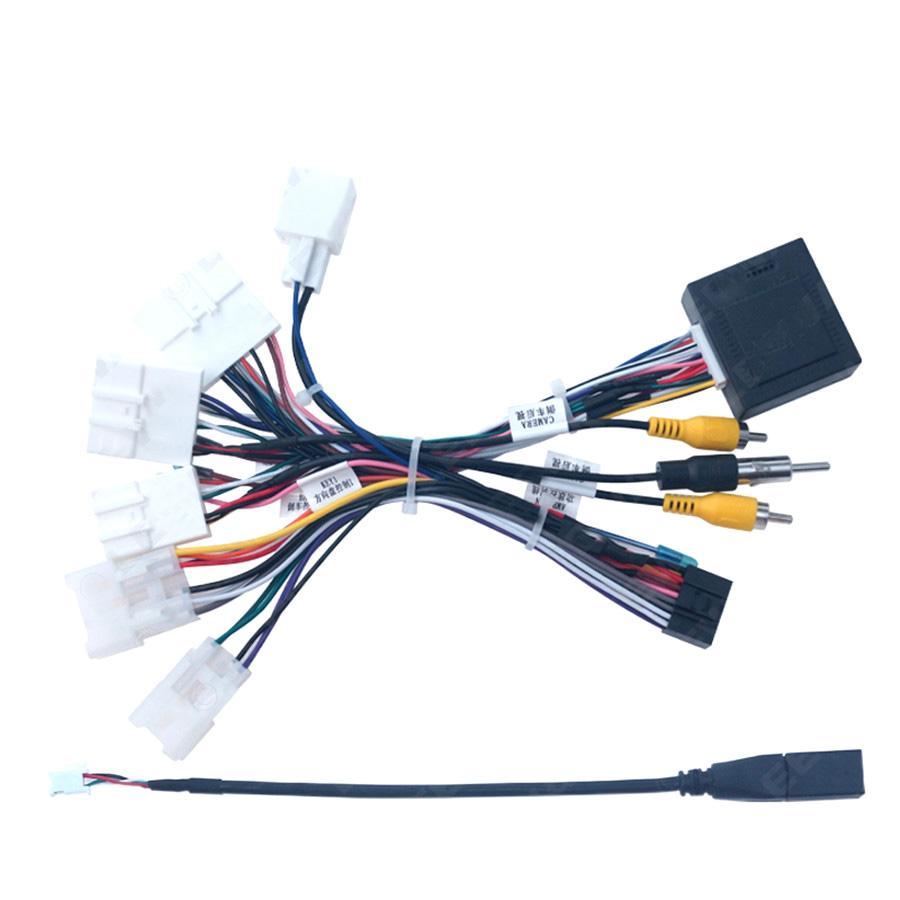 16 Pin Wire Harness Power Cable W/ Canbus Box For Toyota RAV4 Camry Corolla C-HR