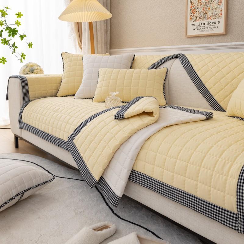 Универсальная тканевая квадратная черно-белая клетчатая диванная подушка на все времена — фото 8