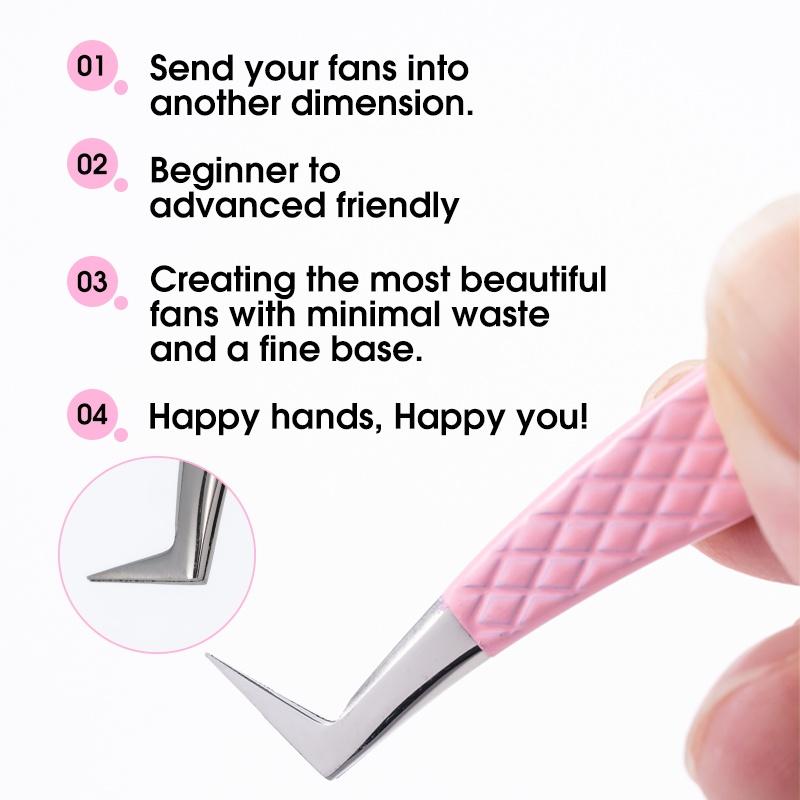 False Eyelash Extension Tweezers Stainless Steel Professional Beauty Eyelash Grafting Extensions Tools High Precision Tweezers