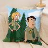 Cartoon BBrickleberrys Cushion Cover Soft Plush Fabric DoubleSided Printed Sofa Cushion Cover for All Seasons Home Decor Gift