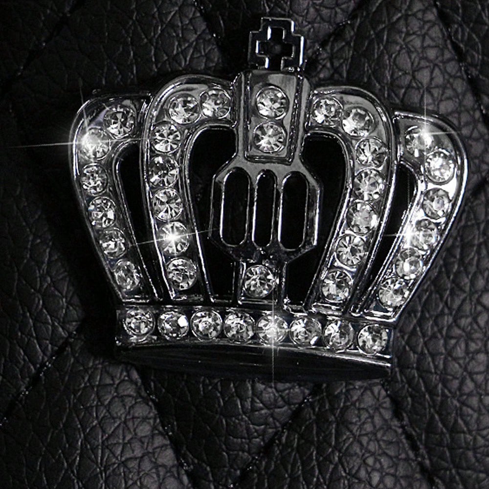 1Pcs Car Seat Belt Cover Hand Brake Gear Cover Shoulder Protection Cover Set Bling Rhinestones Leather Belt Sheath For All Cars