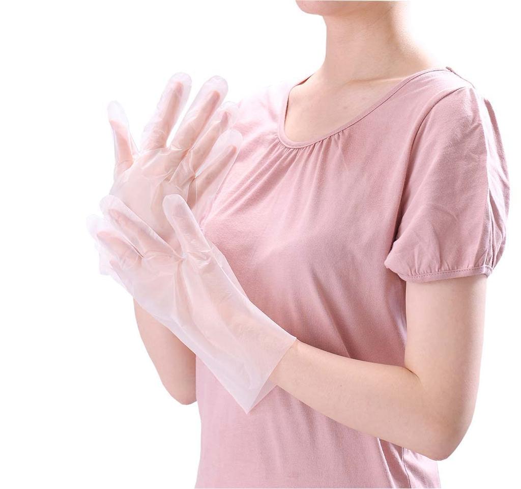 Nissin Sangyo Rice Bran Antibacterial Gloves for Hand Care While Doing Housework Bran Hand Packs Made in Japan Co., Ltd. "Rice (50 count)"