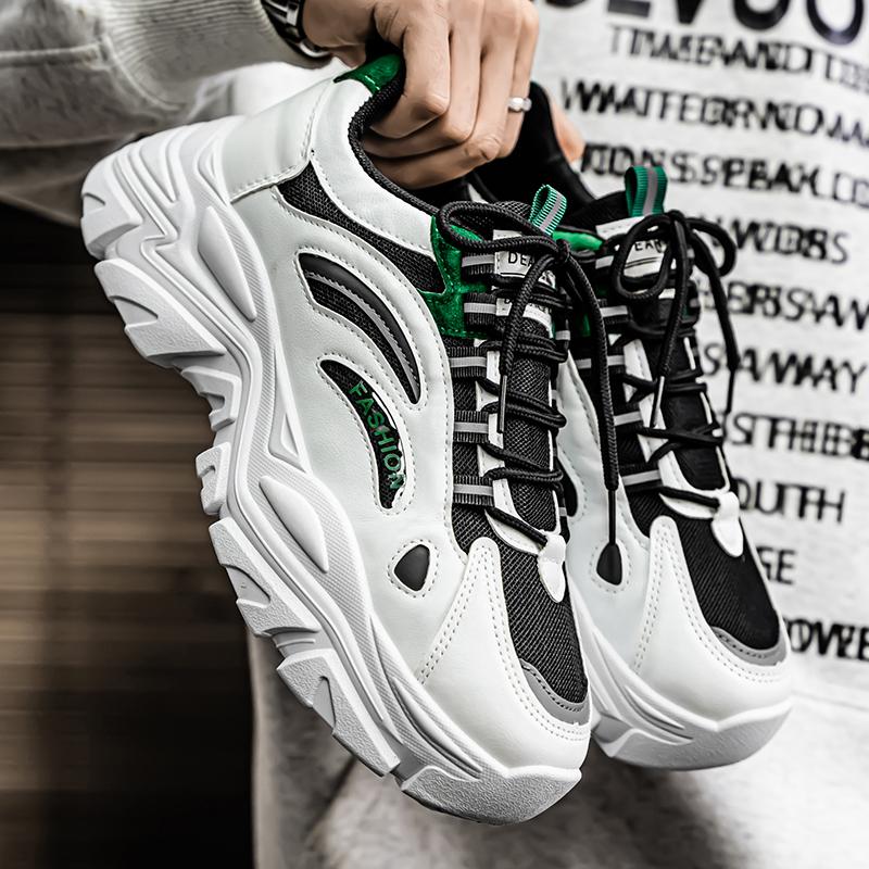 Pantofi noi pentru bărbați mărime mare la modă pantofi sport cu talpă groasă pantofi sport casual pentru bărbați pantofi tip mocasin cu plasă respirabilă pentru bărbați hombre