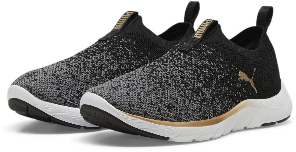 Кроссовки Puma спортивная обувь золото серый черный