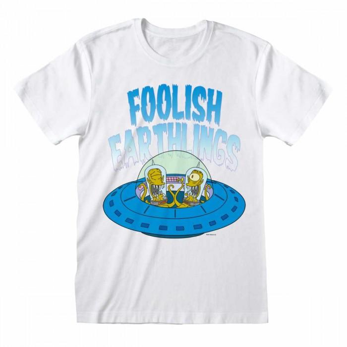 Simpsons Unisex Adult Foolish Earthlings T-Shirt