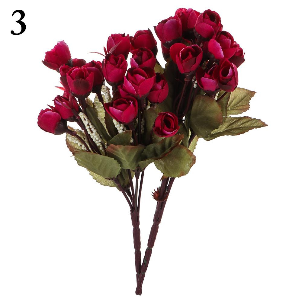Holiday Accessories DIY Artificial Rosebud Beautiful Bouquet Simulation Rosebud Artificial Flower