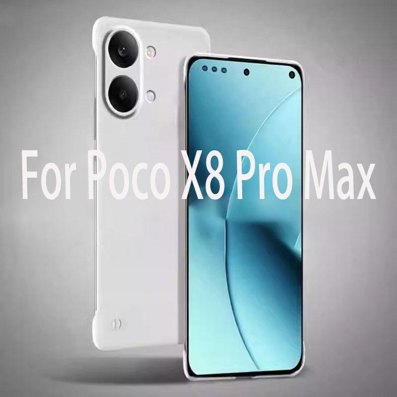Case For Phone Yulin-003 Women's Frameless Slim Matte Hard Pc Back Cover Case For Xiaomi Poco X8 Pro Max Pocox8promax G Shockproof Fundas Coque