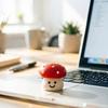 Cartoon Mushroom Clicker Toy 3D Printed Mushroom Shape Decompression Button Fidget Toy Anxiety Stress Relief Desk Toy