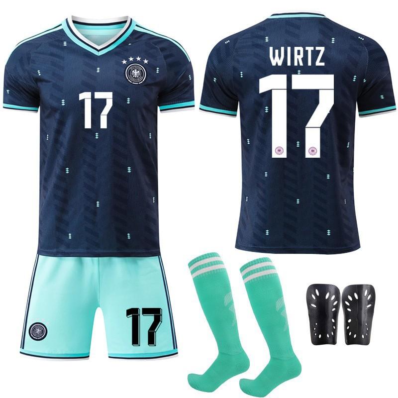 2627 Allemagne Extérieur Coupe du Monde N°. 8 Cross Jersey 7 Hafertz 10 Musiara Combinaison Uniforme de Football Homme