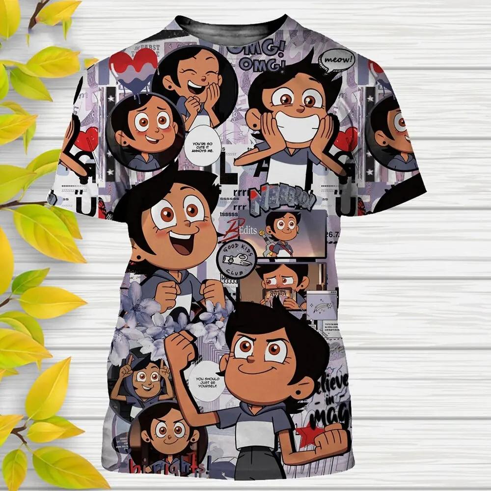 Nová letní trička Kreslené anime Sova dům 3D potisk Streetwear Pánská Dámská Ležérní móda Nadměrné tričko Dětská trička Topy